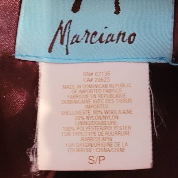 MARCIANO purple pea coat - Picture 3 of 8
